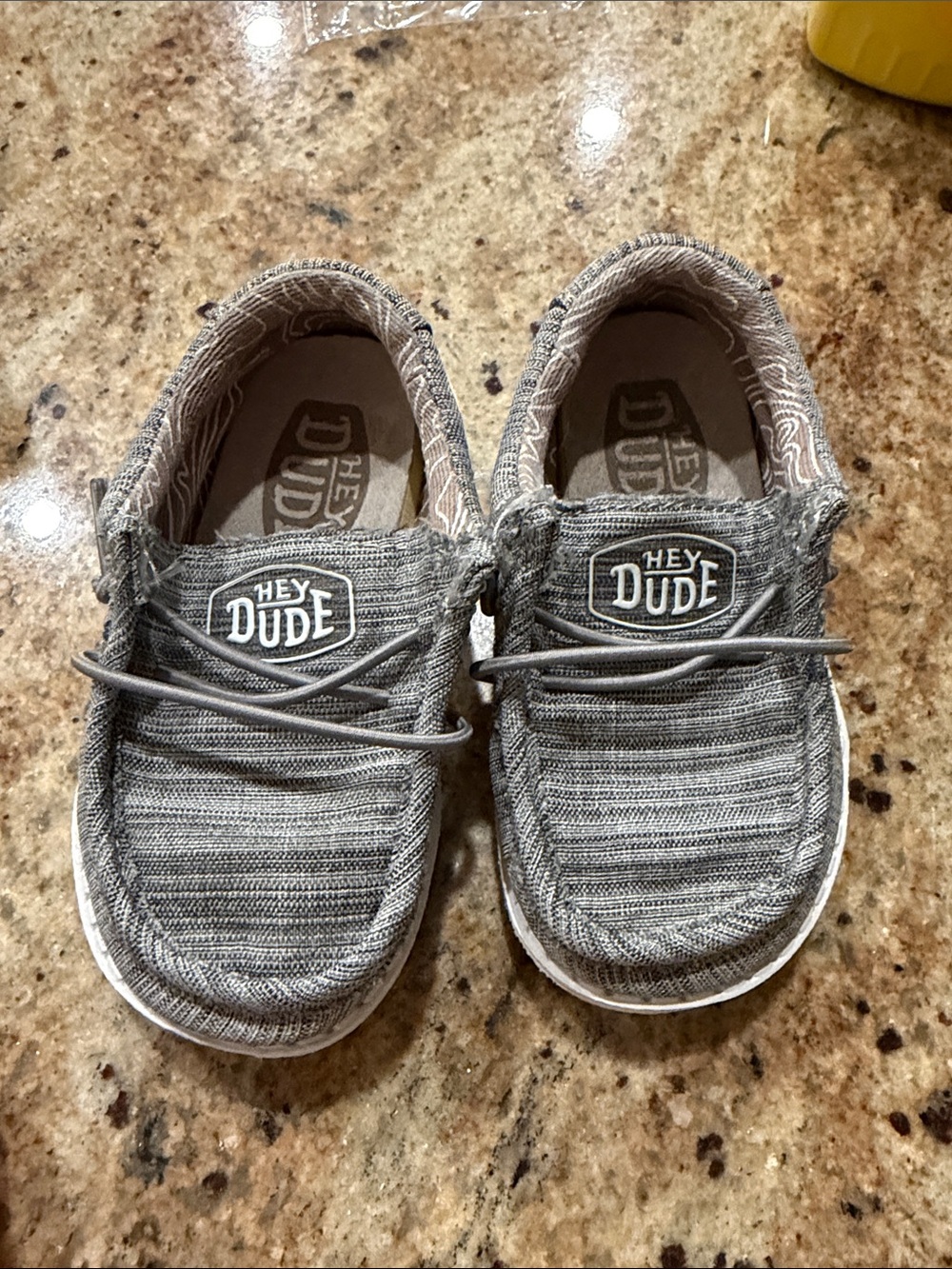 Hey Dude toddlers Grey Striped Slip-On Loafers